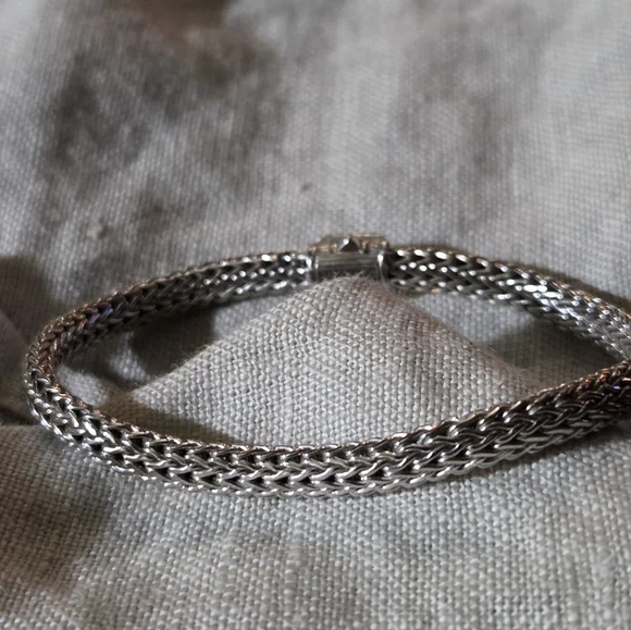 John Hardy Classic Chain Icon Bracelet, Blue Sapphire, SS, 5mm - Picture 3 of 12